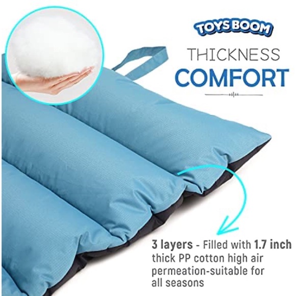 Outdoor Indoor Washable Waterproof Portable Camping Travel Dog Bed Mat 44" x 26" - Picture 2 of 7